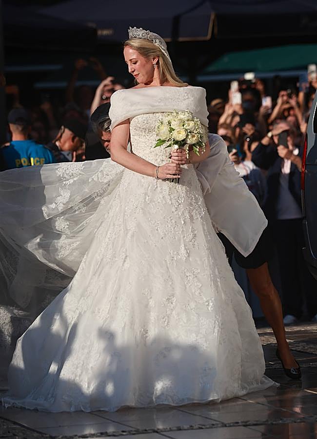 Imagen - Teodora de Grecia con el velo familiar. Foto: Gtres.