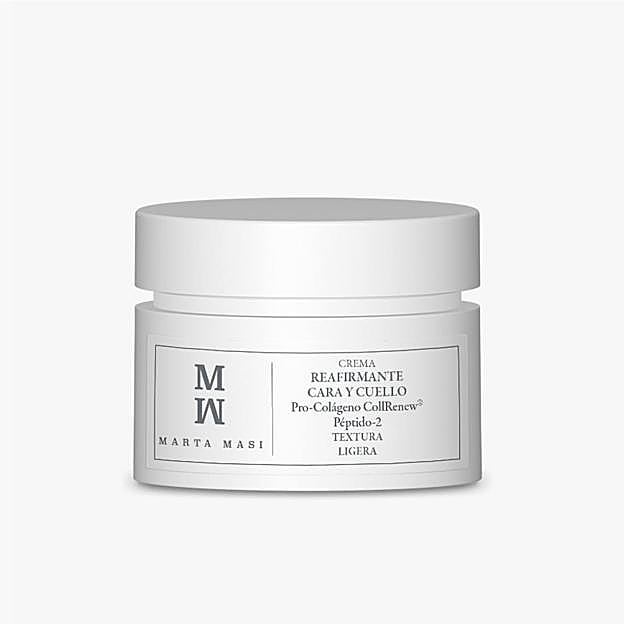 Crema Reafirmante Cara y Cuello Pro Colágeno y Péptido-2 de Marta Masi. Precio: 23,69 euros. 