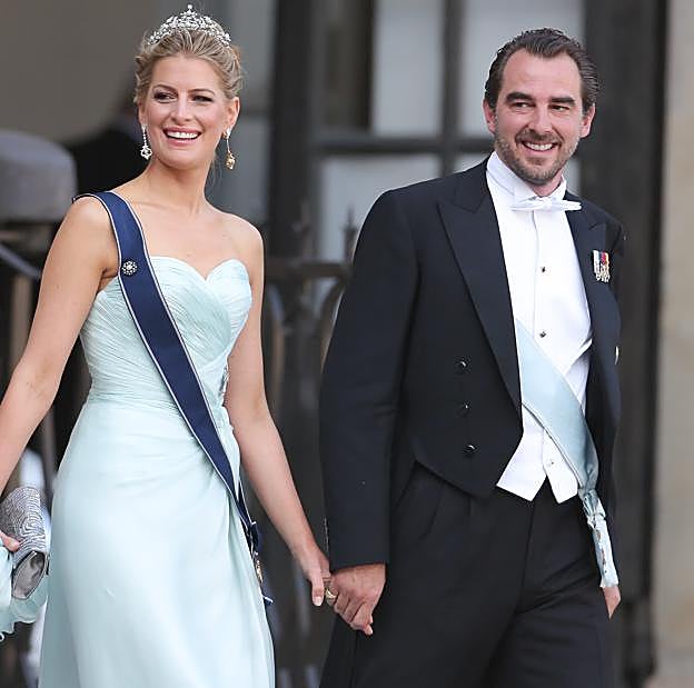 Tatiana Blatnik y Nicolás de Grecia. 