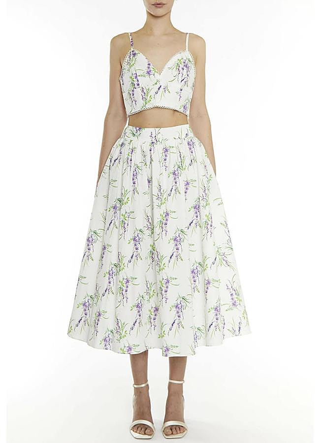 Imagen - Falda con vuelo romántica con floral print