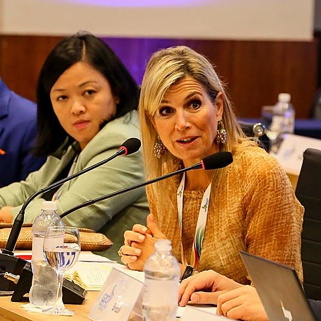 La reina Máxima en Brasil. 