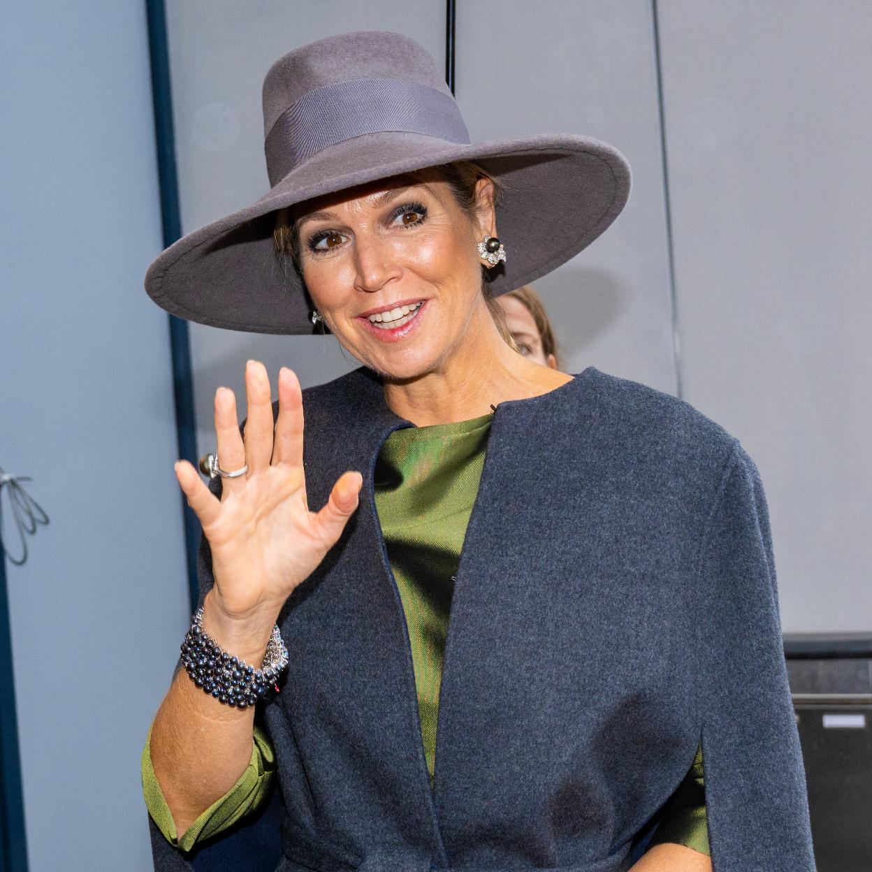 La reina Máxima de Holanda durante la inauguración. 