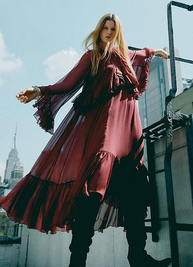 Imagen - Vestido midi volantes de Sfera (59,99€)