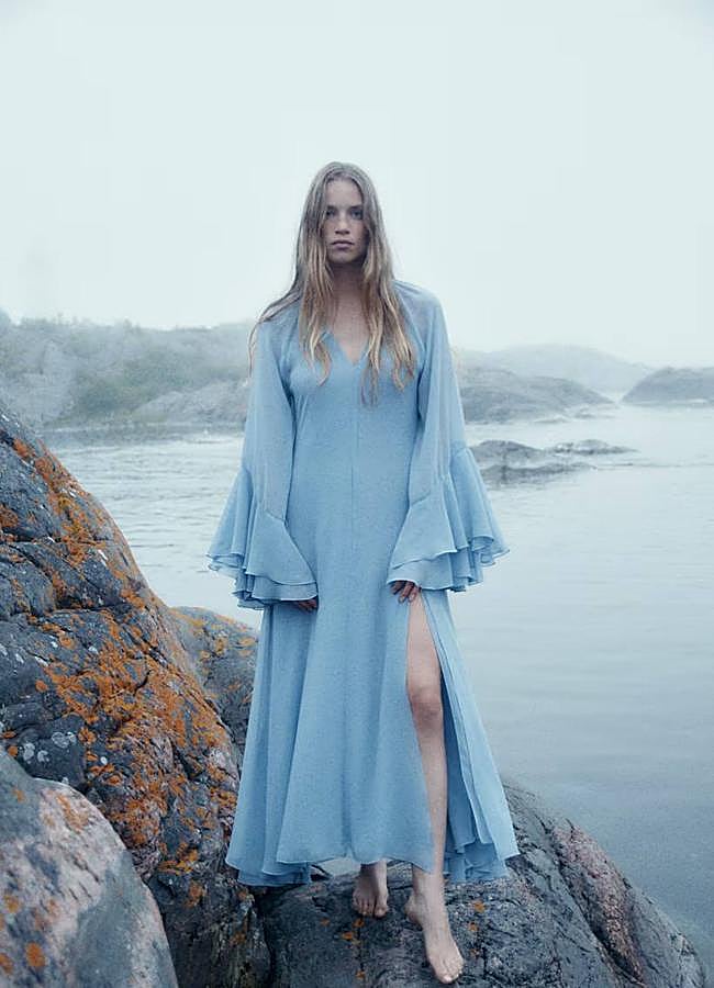 Imagen - Maxi vestido con abertura en el bajo