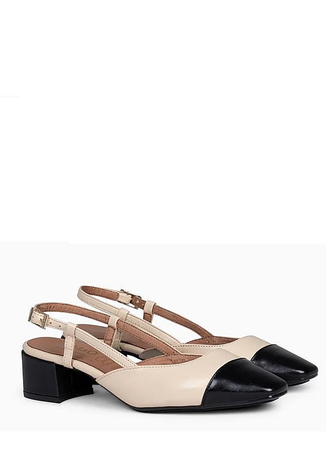 Imagen - Zapatos de tacón bajo con punta a contraste