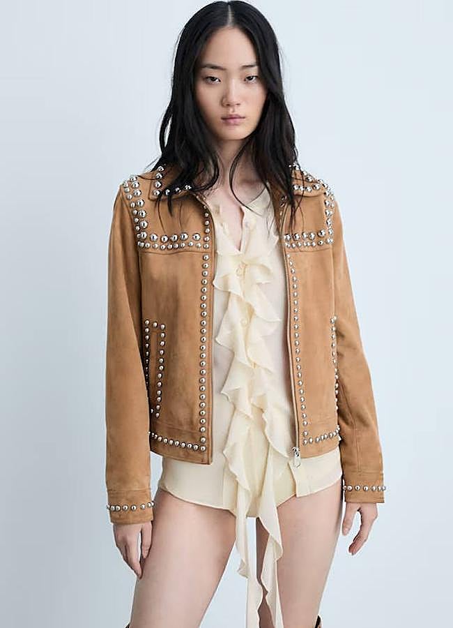 Imagen - Chaqueta de ante con tachuelas