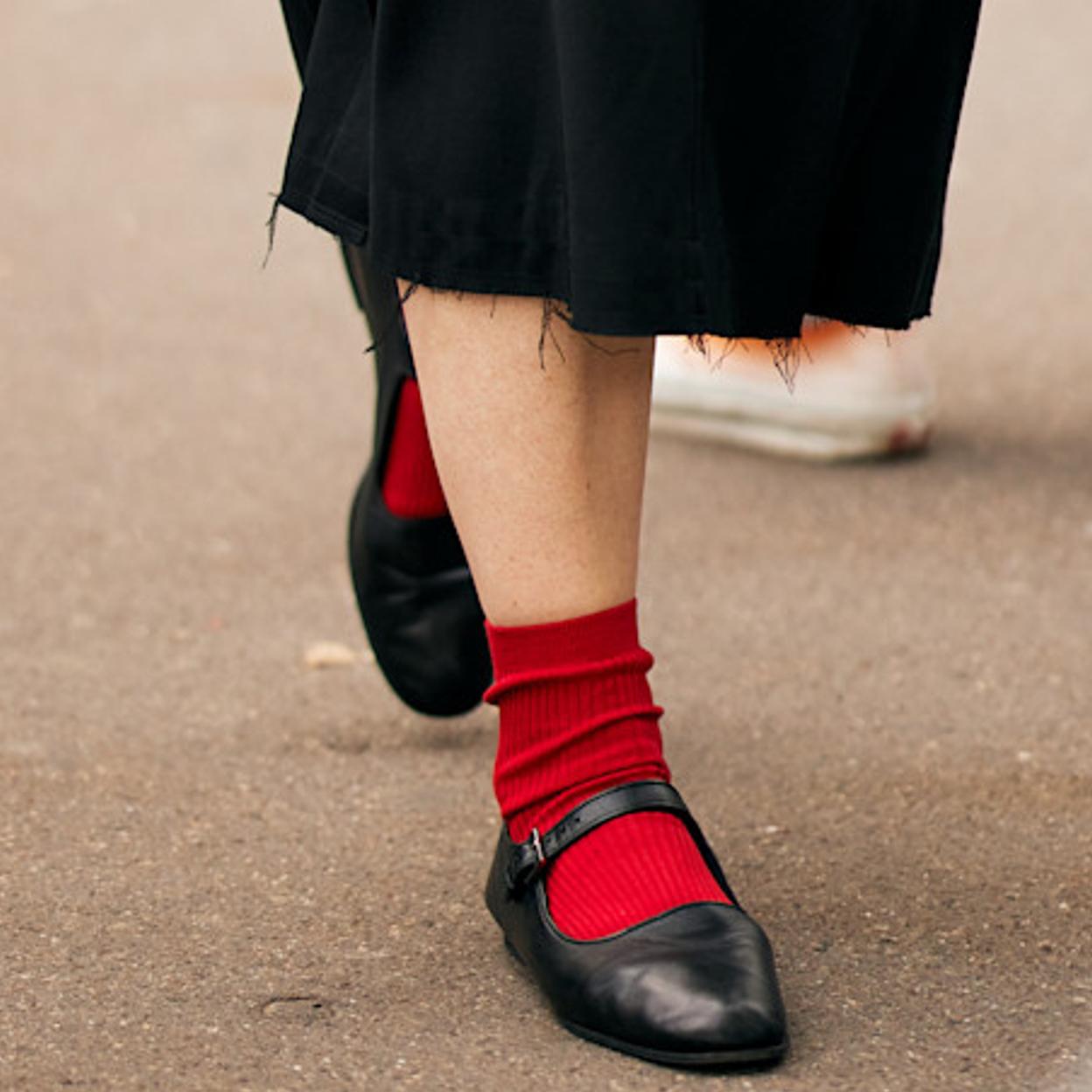 Influencer con bailarinas planas