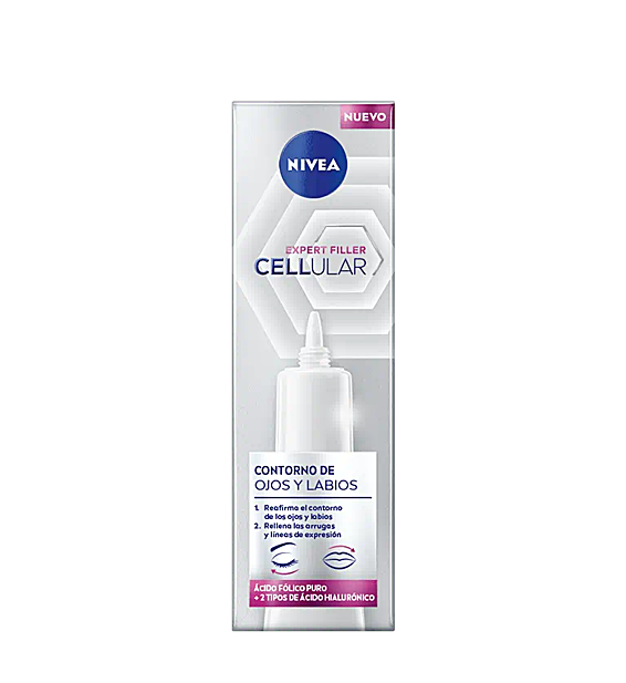 Crema para el contorno de ojos y labios de Nivea.