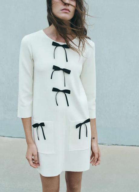 Imagen - Vestido blanco y negro de Zara (35,99 euros)