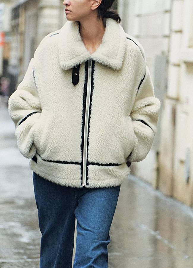 Imagen - Chaqueta de borreguillo tipo biker