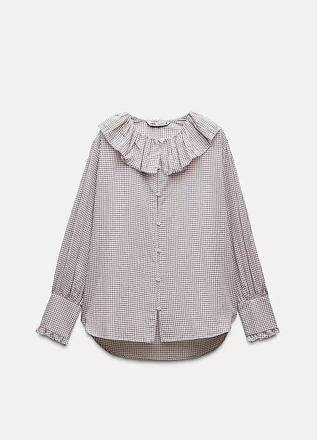 Imagen - Camisa con cuello volantes de Zara
