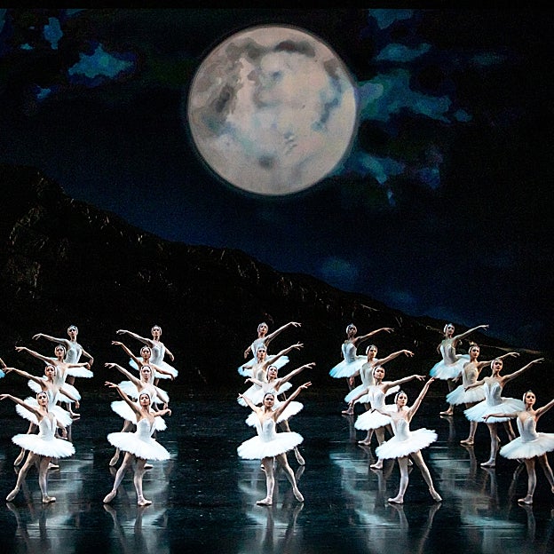 El San Francisco Ballet interpretando El lago de los cisnes. 
