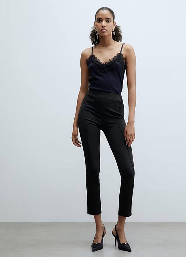 Imagen - Leggings de vestir cropped en punto roma