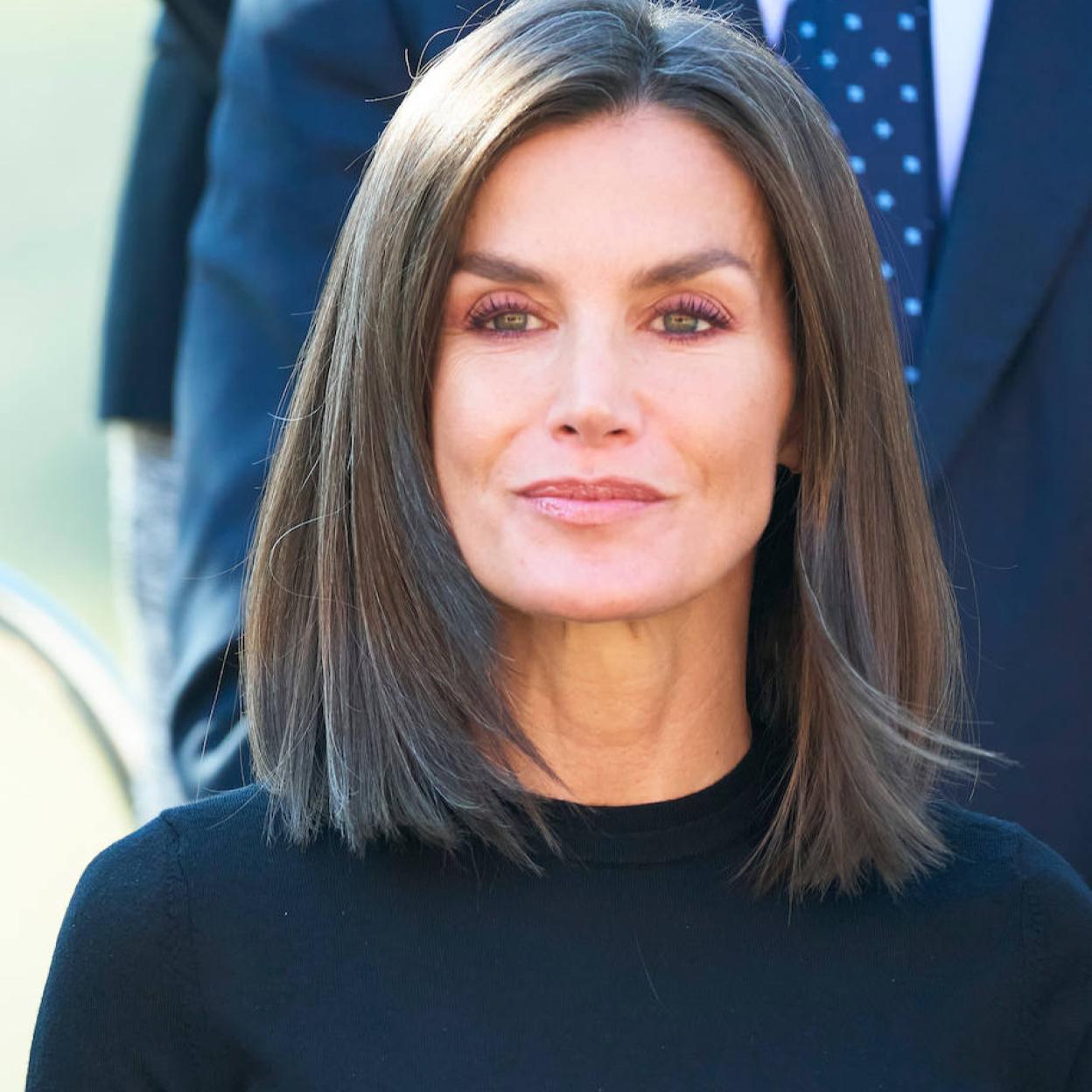 La reina Letizia con un corte de pelo clavicut.