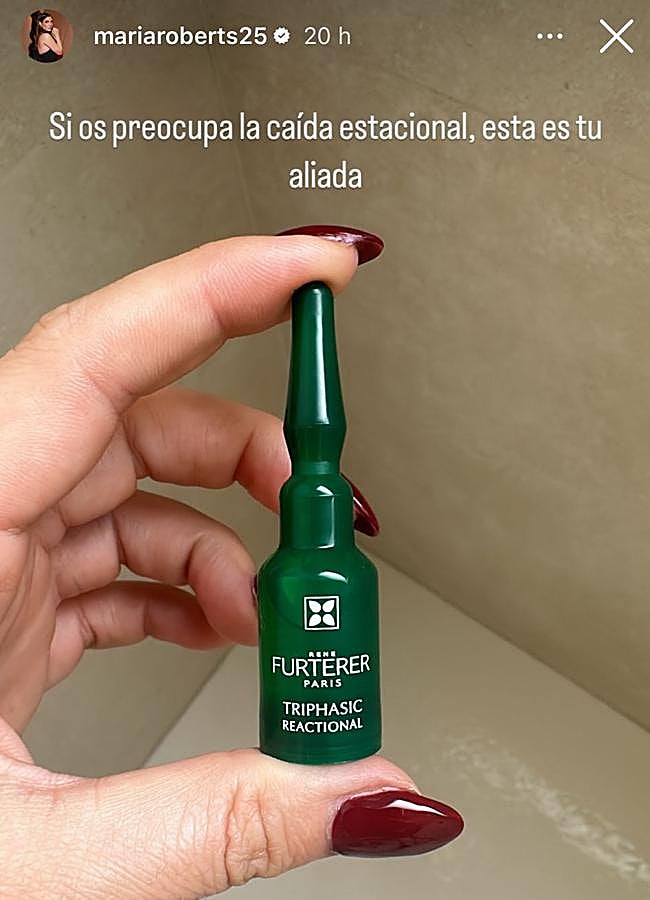 Imagen - María Roberts aconseja unas ampollas anticaída.