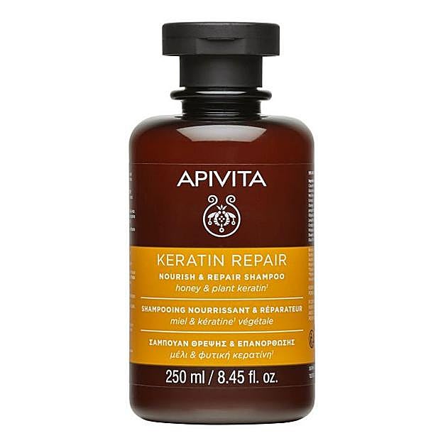 Keratin Repair Shampoo de Apivita. Precio: 14,90 euros