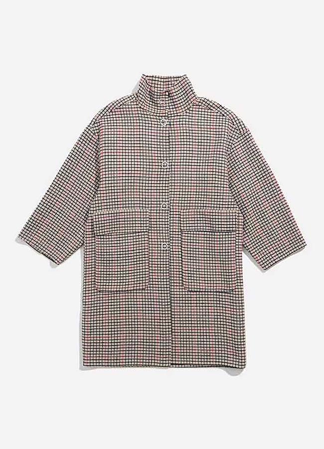 Imagen - Abrigo de paño de mujer doble faz a cuadros de Bimba y Lola (165€ en El Corte Inglés)