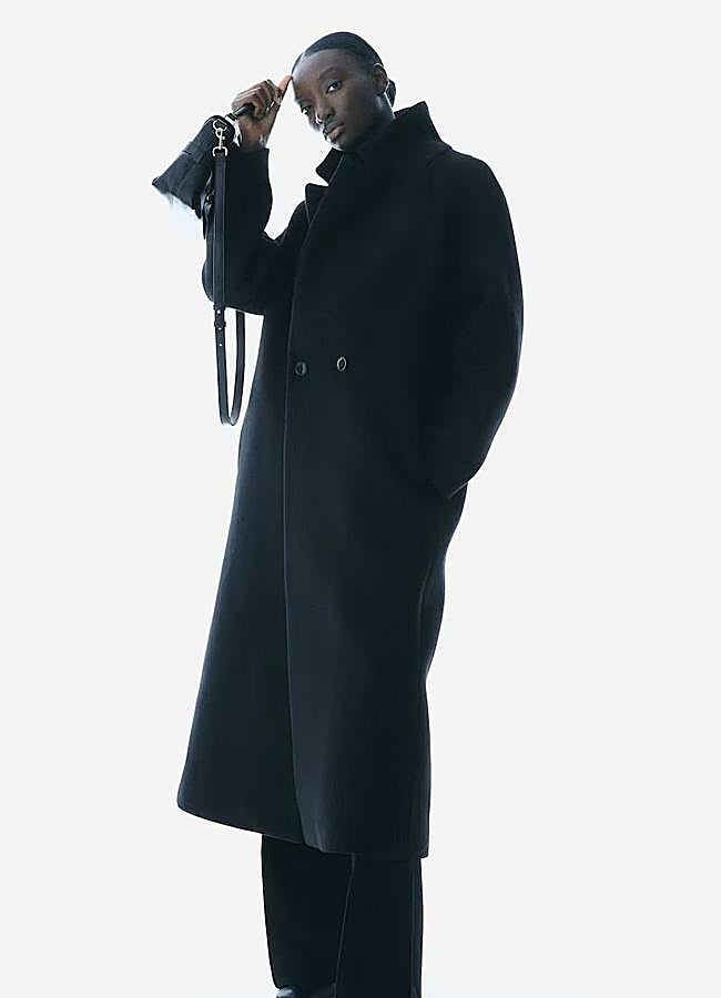 Imagen - Chaquetón largo de lana negro