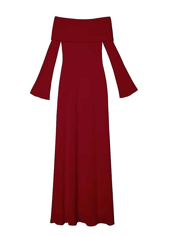 Imagen - Vestido largo de punto con manga larga de The-Are (63,95€ en El Corte Inglés)