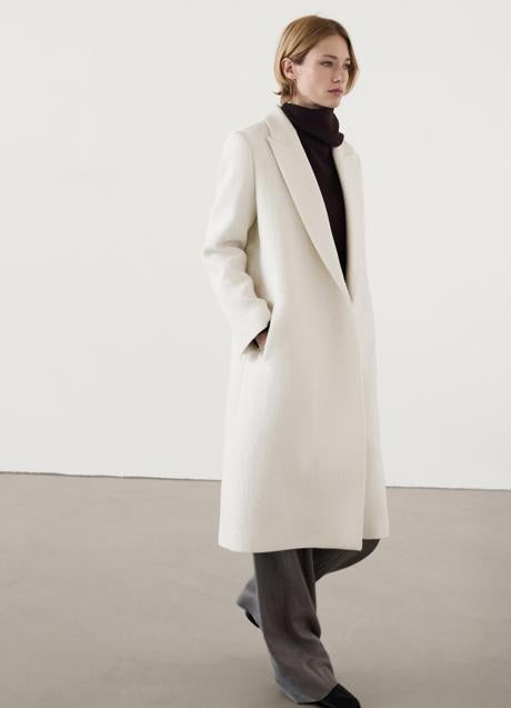 Imagen - Abrigo blanco de Massimo Dutti (199 euros)