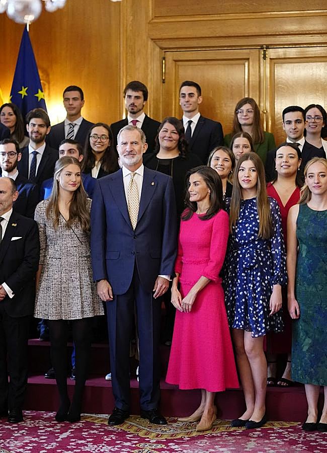 Imagen - La familia real durante las audiencias celebradas en el Hotel La Reconquista. / LIMITED PICURES