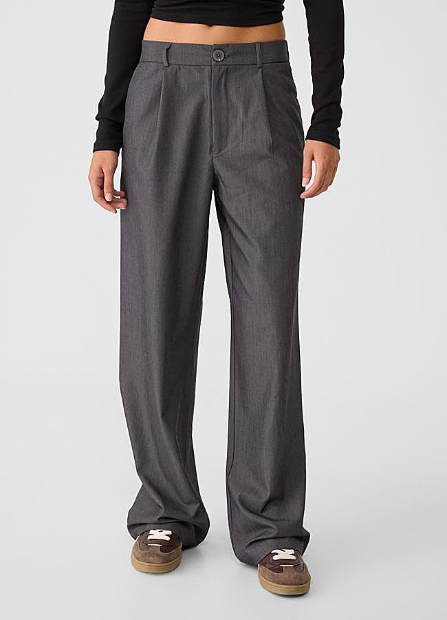 Imagen - Pantalones de traje wide leg grises