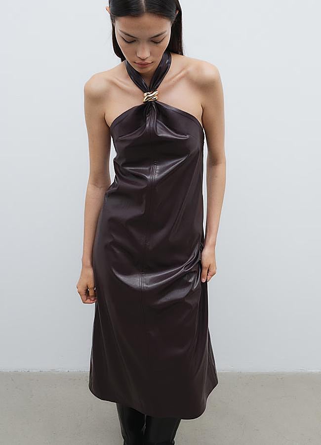 Imagen - Vestido con cuello halter de H&M.