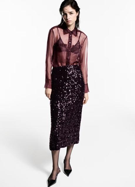 Imagen - Falda con lentejuelas de Mango (35,99 euros)