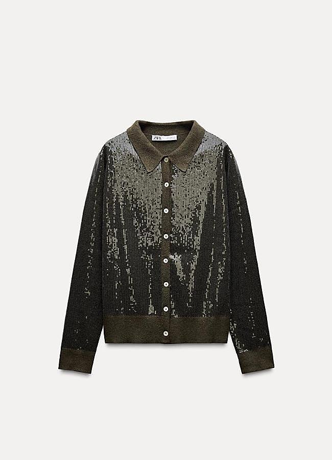 Imagen - Chaqueta con detalle de lentejuelas de Zara.