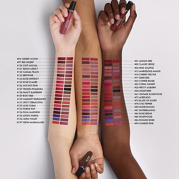 Stwach de tonos del Cream Lip Stain de Sephora Collection