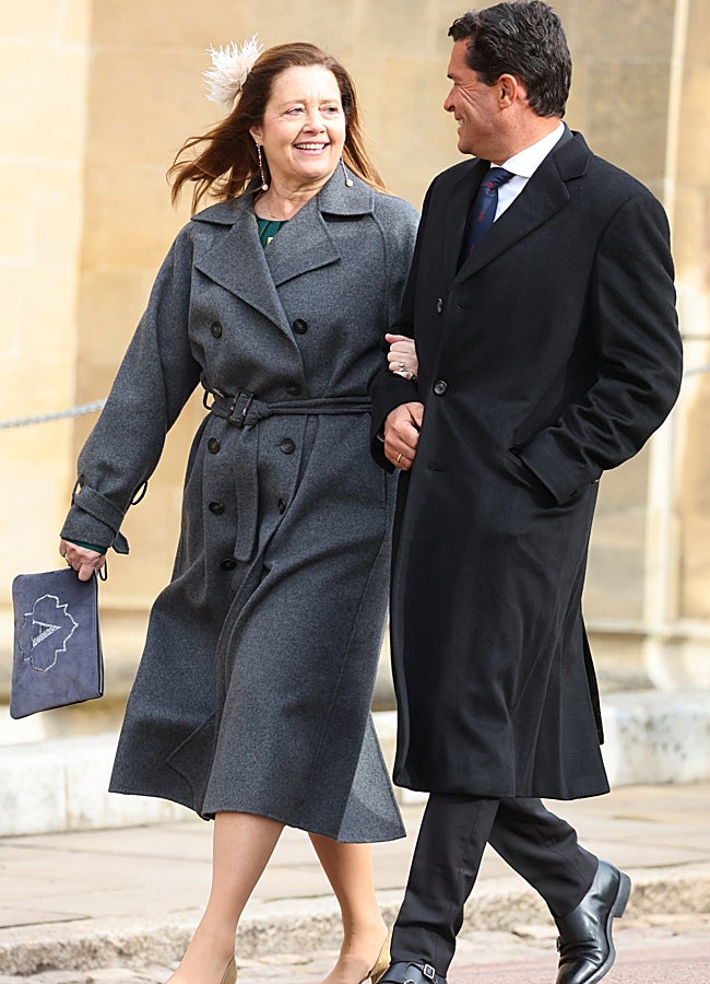 Imagen - Alexia de Grecia, con un abrigo de inspiración clásica, junto a su marido Carlos Morales. GTRES.