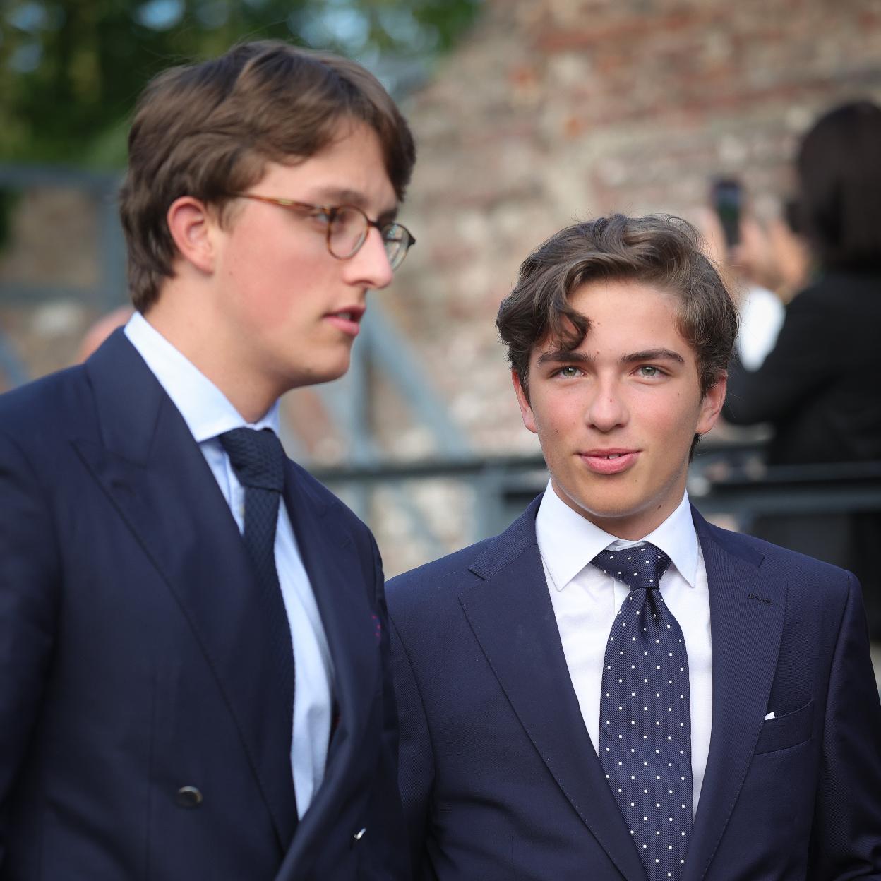 Los príncipes Nicolás y Aymeric, en una imagen de archivo. 