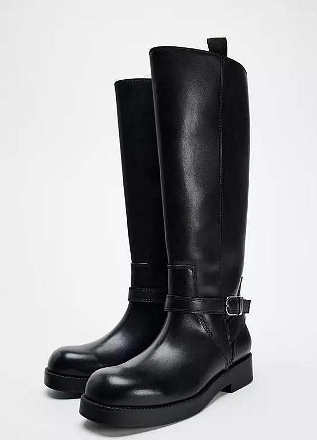 Imagen - Botas planas negras con caña ancha