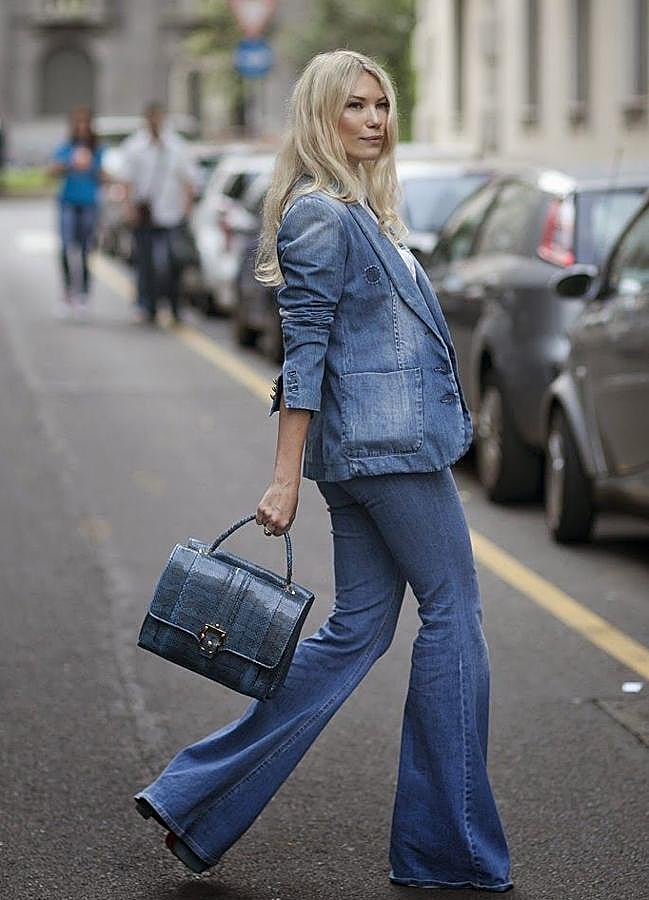 Imagen - Influencer con total look denim de traje vaquero/@yourperfectlook
