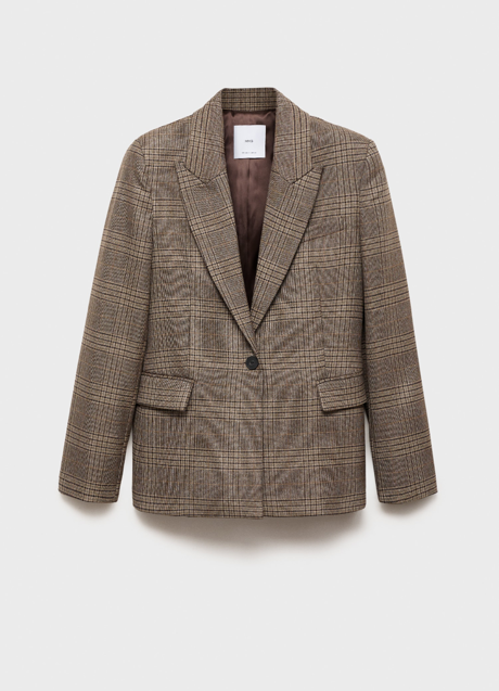 Imagen - Americana con estampado de cuadros de Mango (79,99 euros)