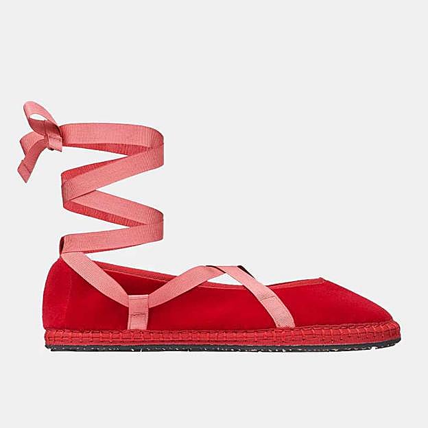 Bailarinas Griselda de mujer en terciopelo (149€ en El Corte Inglés)