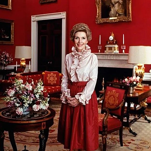 Nancy Reagan, mujer del que fuera presidente de Estados Unidos Ronald Reagan. 