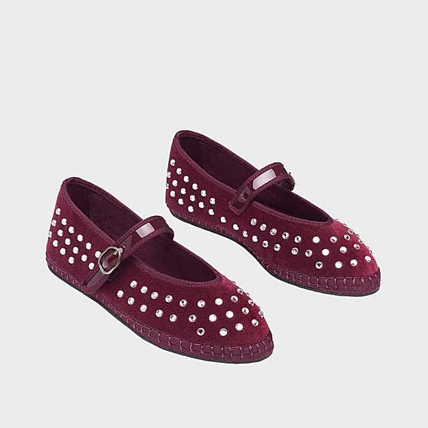 Merceditas Mae de mujer en terciopelo (235€ en El Corte Inglés)