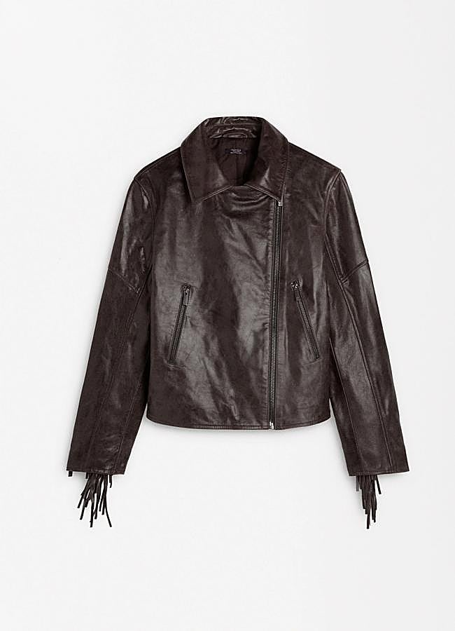 Imagen - Chaqueta de piel con detalle de flecos de Parfois.
