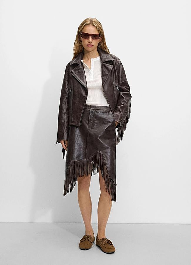 Imagen - Falda con detalle de flecos de Parfois.