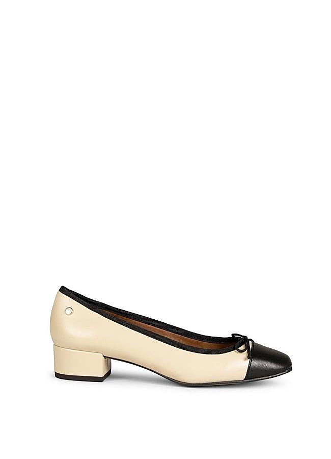 Imagen - Bailarinas con punta negra de tacón bajo