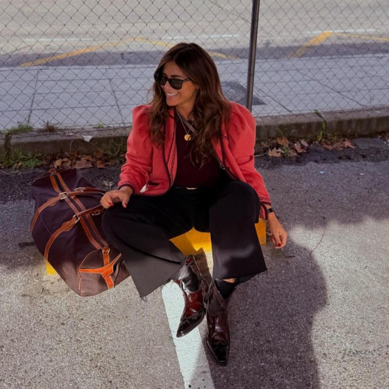 Nuria Roca con unos botines cowboy.