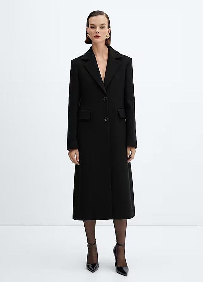 Imagen - Abrigo tailoring largo en color negro