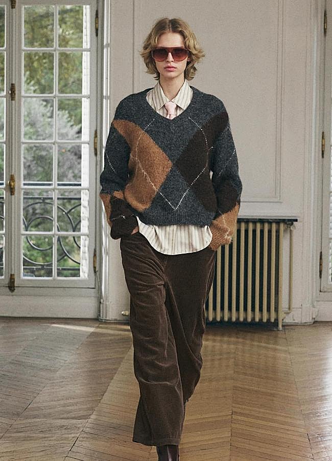 Imagen - Jersey con estampado de rombos retro