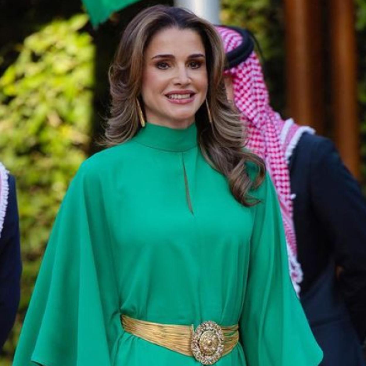 La reina Rania, en la celebración del Día de la Independencia de Jordania. 
