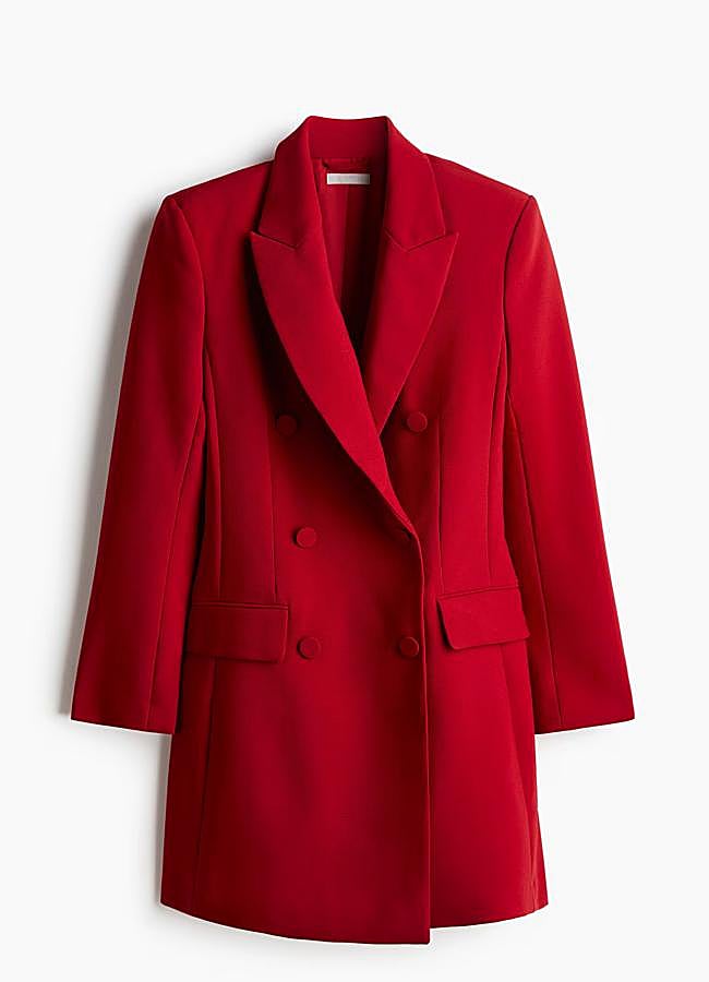 Imagen - Vestido blazer rojo, 49,99 euros.