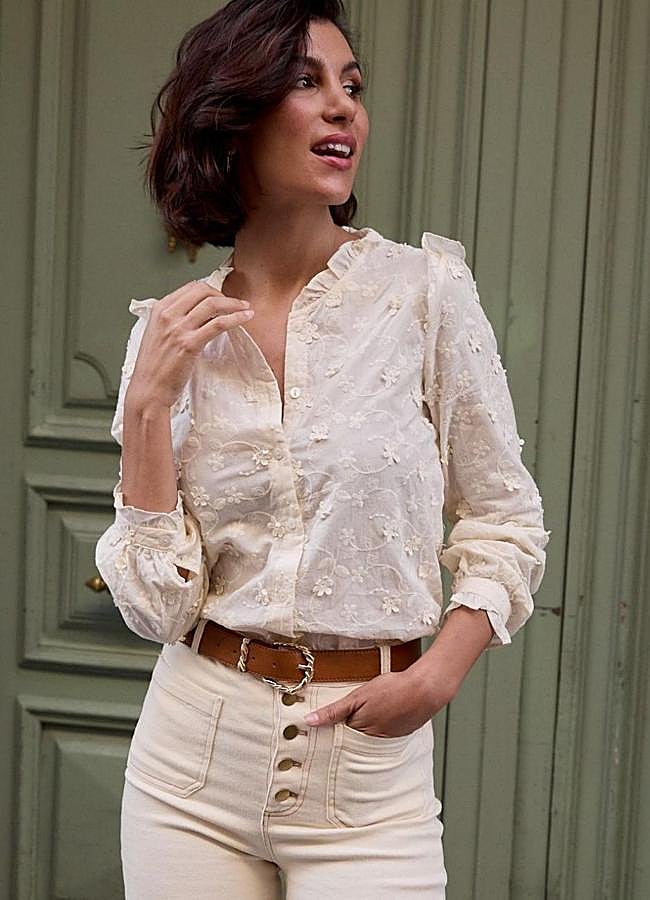 Imagen - Blusa romántica bordada con flores