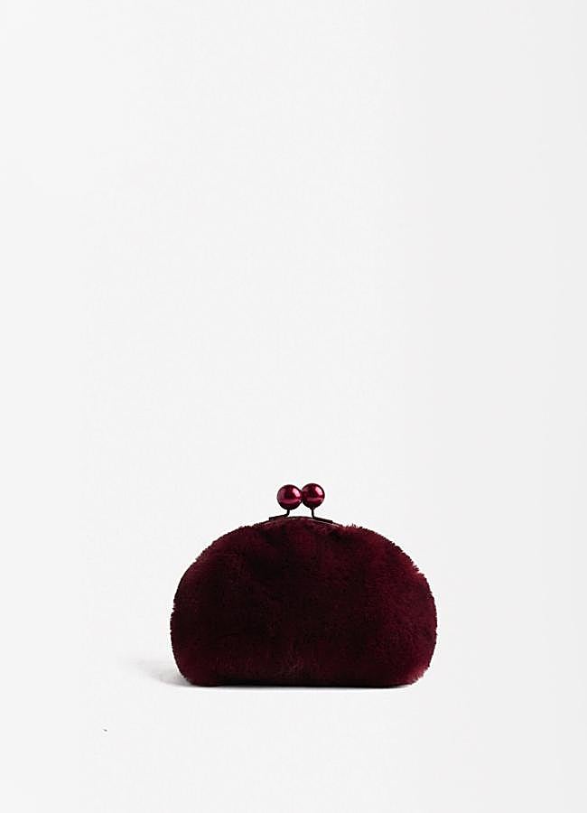 Imagen - Bolso de pelo en burdeos de Parfois.