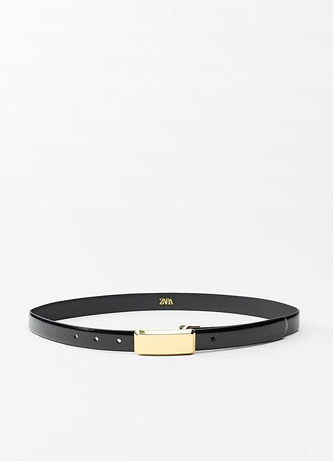 Imagen - Cinturón fino con hebilla dorada