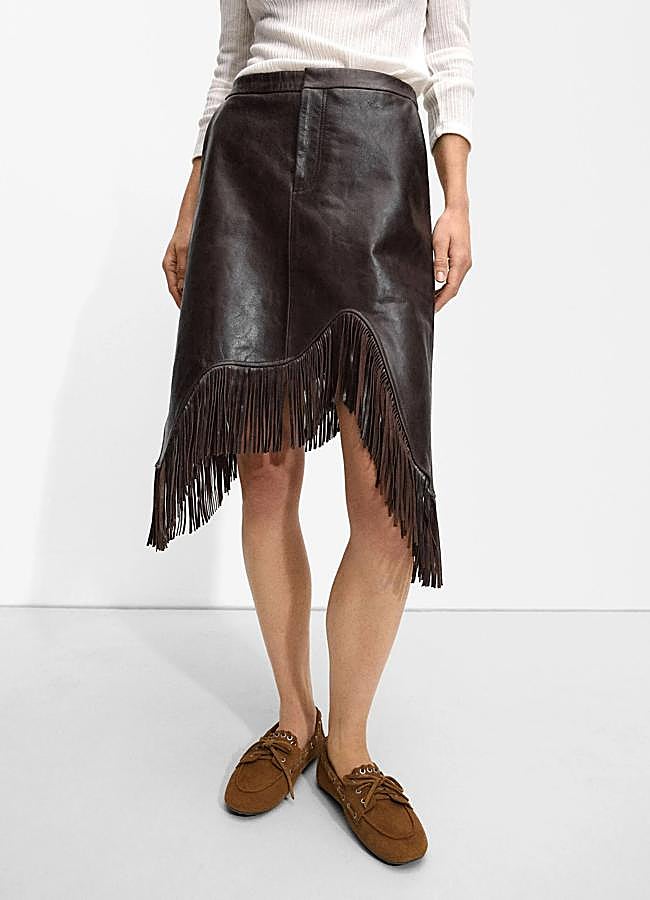 Imagen - Falda con detalle de flecos de Parfois.